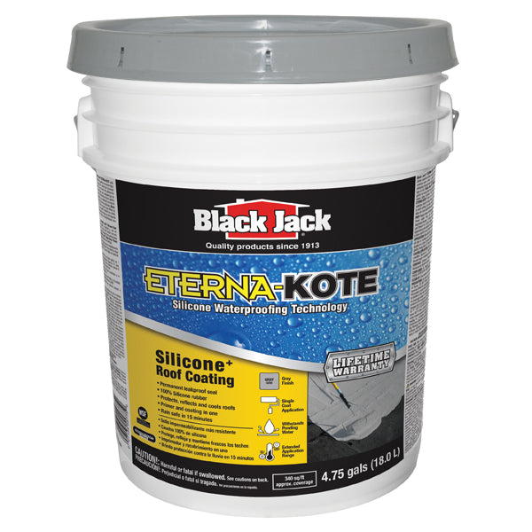 Black Jack® EternaKote® Silicone Gray Roof Coating Black Jack Coatings